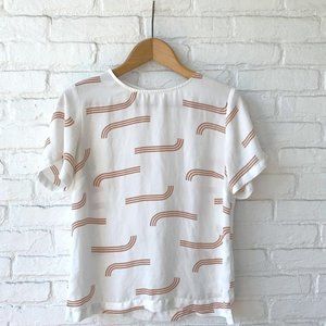 A New Day Target Cream Top with Blush Pattern